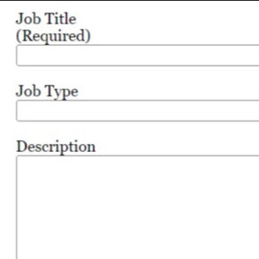 Create your job post.