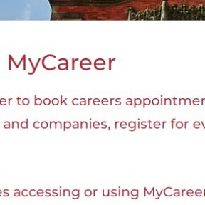 Navigate to Newcastle University's MyCareer portal.
