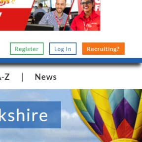 Navigate to Recruit Yorkshire's home page.