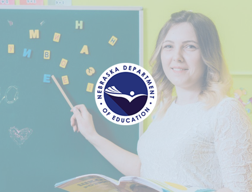 NDE Teach In Nebraska logo.