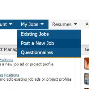 Click on "Post a New Job."