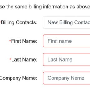 Add your billing information.