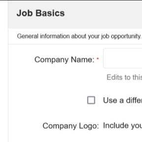 Create your job post.