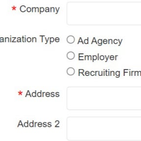 Enter your company information.