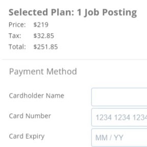 Purchase your job posting plan.