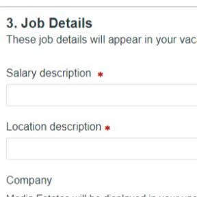 Include a salary.