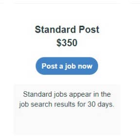 Select a posting package.