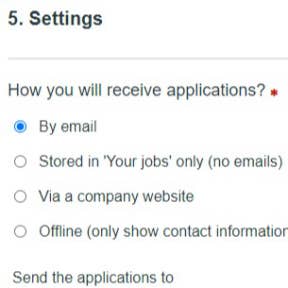 Provide a way for applicants to contact you.