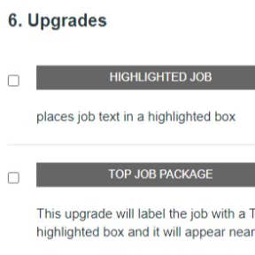 Select appropriate add-ons and complete your post.