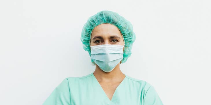 A nurse at work.