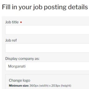 Create your job post.