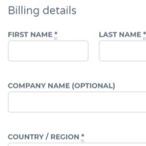 Enter your billing details.
