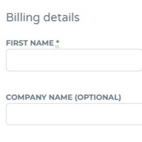 Enter your billing details.