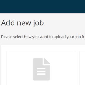 Choose how to create your job ad.