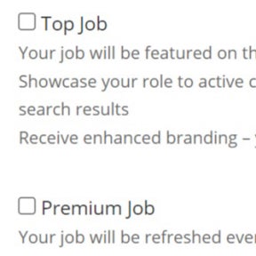 Upgrade your posting.