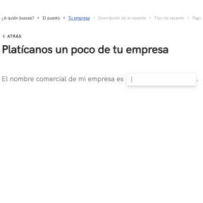 Ingresa la información de tu empresa.