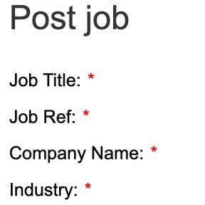 Create your job post.