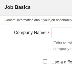 Create your job post.
