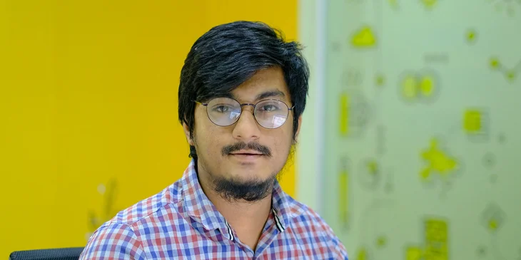 An employee at work.