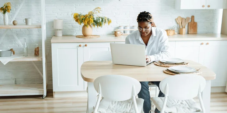 A freelancer who works from home.