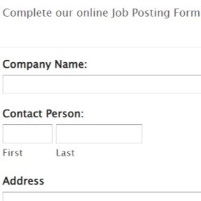 Submit your job posting.