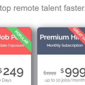 Select a job posting package.