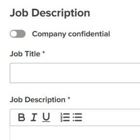 Create and post your job ad.