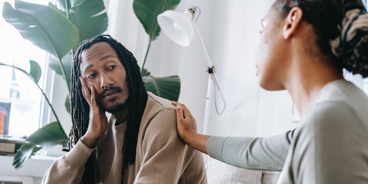 A peer support specialist supporting a client