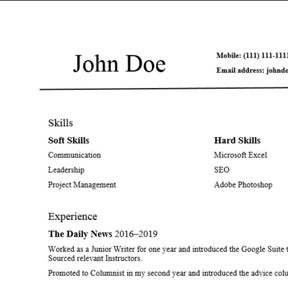 Display your contact information.