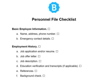 Personnel File