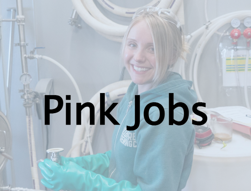 Pink Jobs logo.