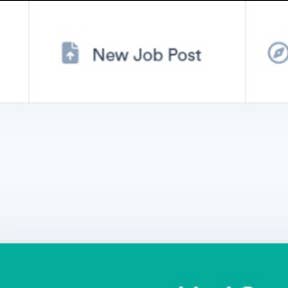 Click on "New Job Post"