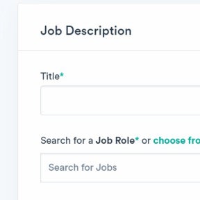 Create your job post.