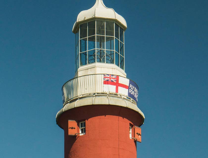 A view of Smeaton's Tower in Plymouth, Devon.