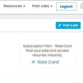Click on "Post a Job."