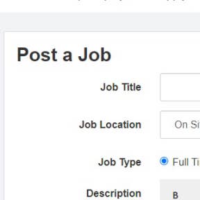Create a job ad.