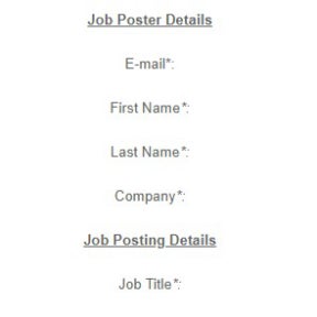 Provide the details of your job.