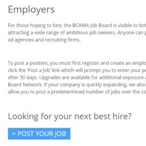 Select "POST YOUR JOB."