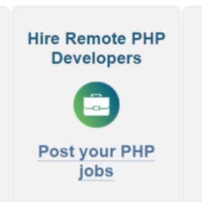 Click "Post your PHP jobs."