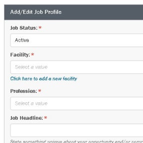 Create a job posting.