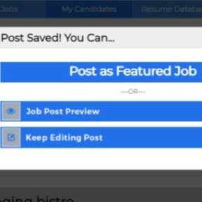 Preview and post your job ad.