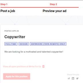Preview your ad.