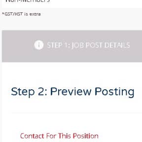 Preview your job post.