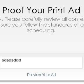 Preview your job posting advert.
