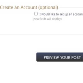 Preview your post.