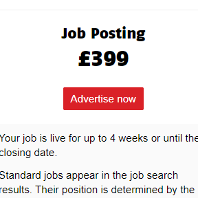 Choose a job posting package.