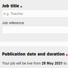 Create your job ad.
