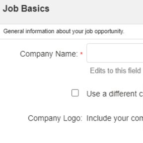 Create your job post.