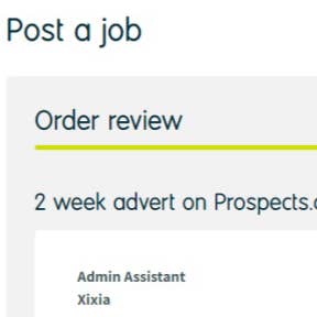 Review your order.