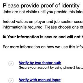 Provide proof of identity.